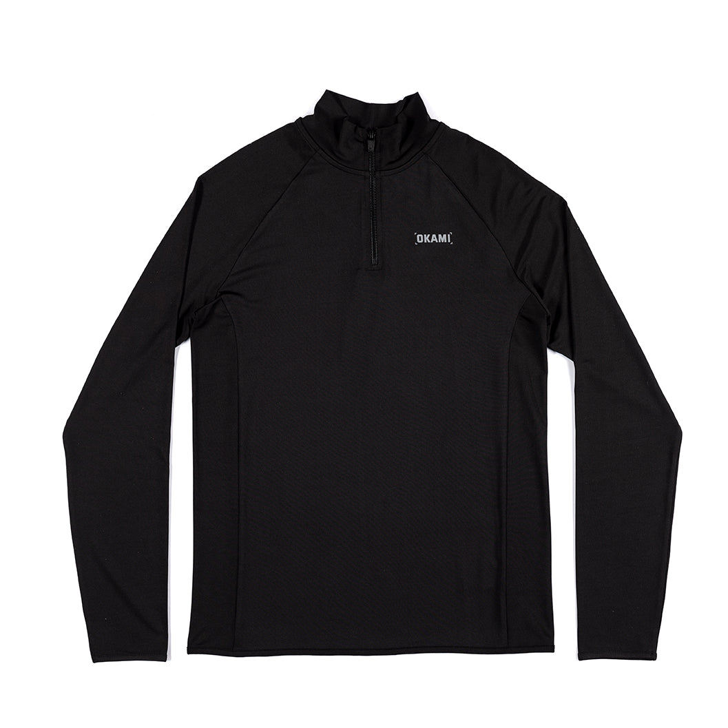 Furnace ¼ Zip Top – Black - Okami Sport