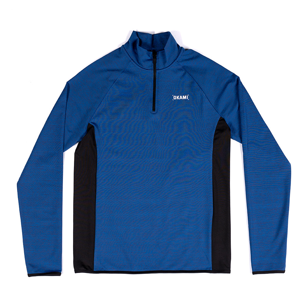 Furnace ¼ Zip Top – Cobalt Space dye - Okami Sport