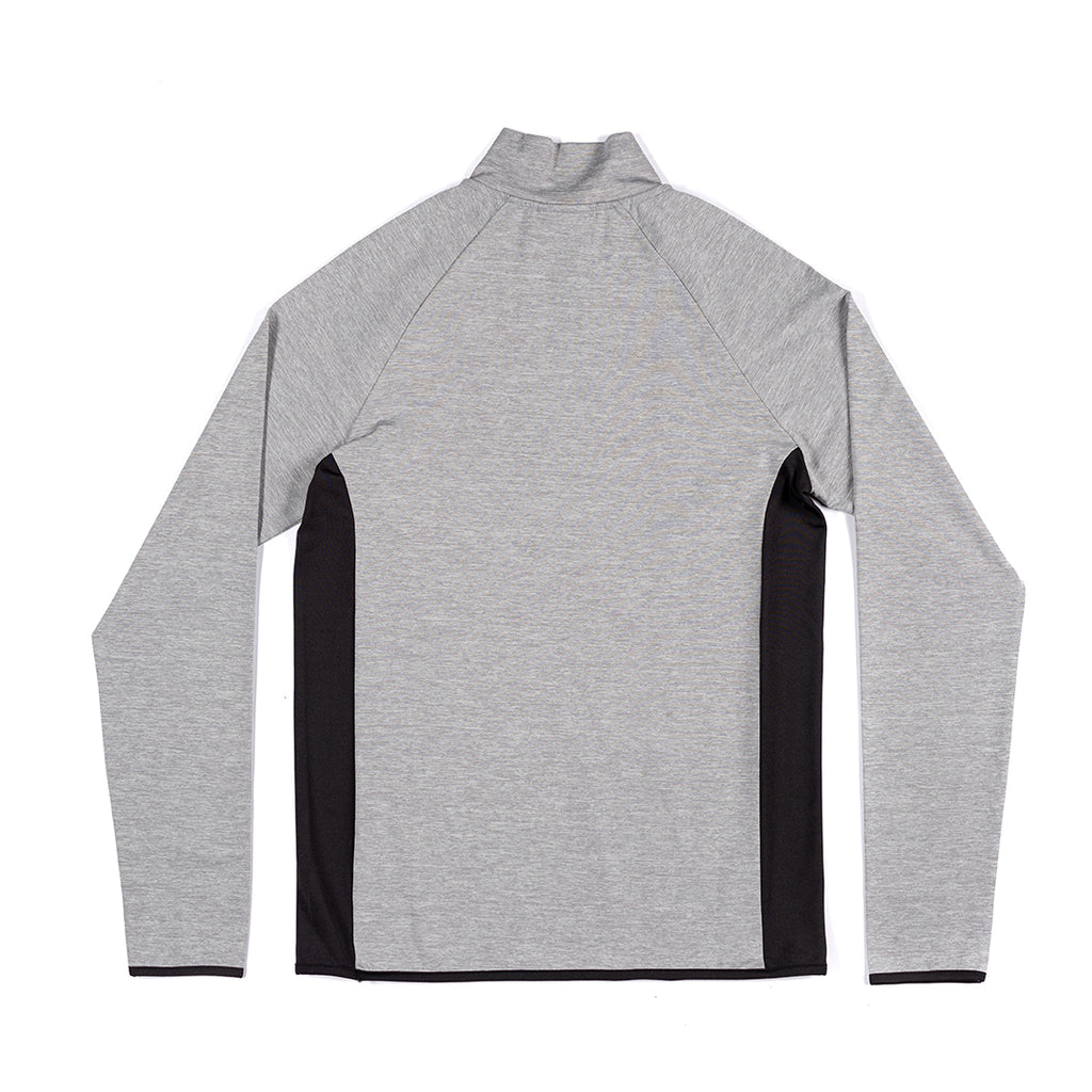 Furnace ¼ Zip Top – Grey Space dye - Okami Sport