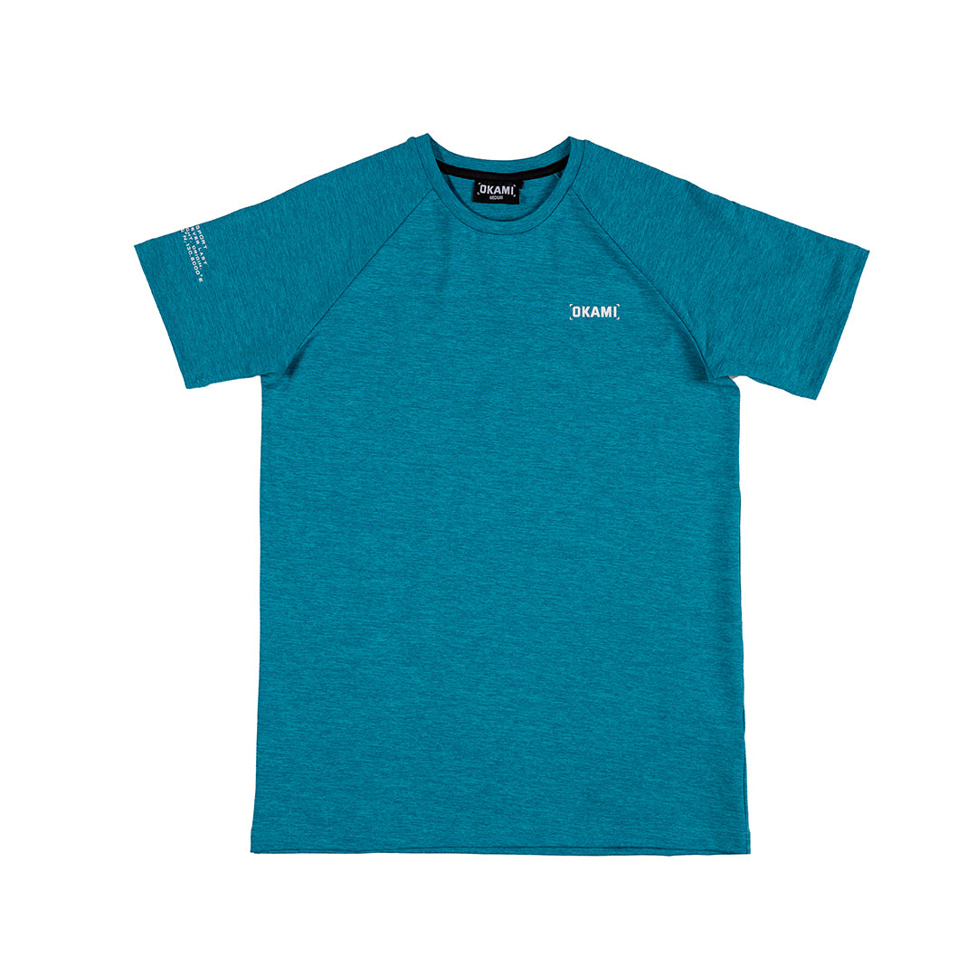 Limit Tee- Teal Space Dye - Okami Sport