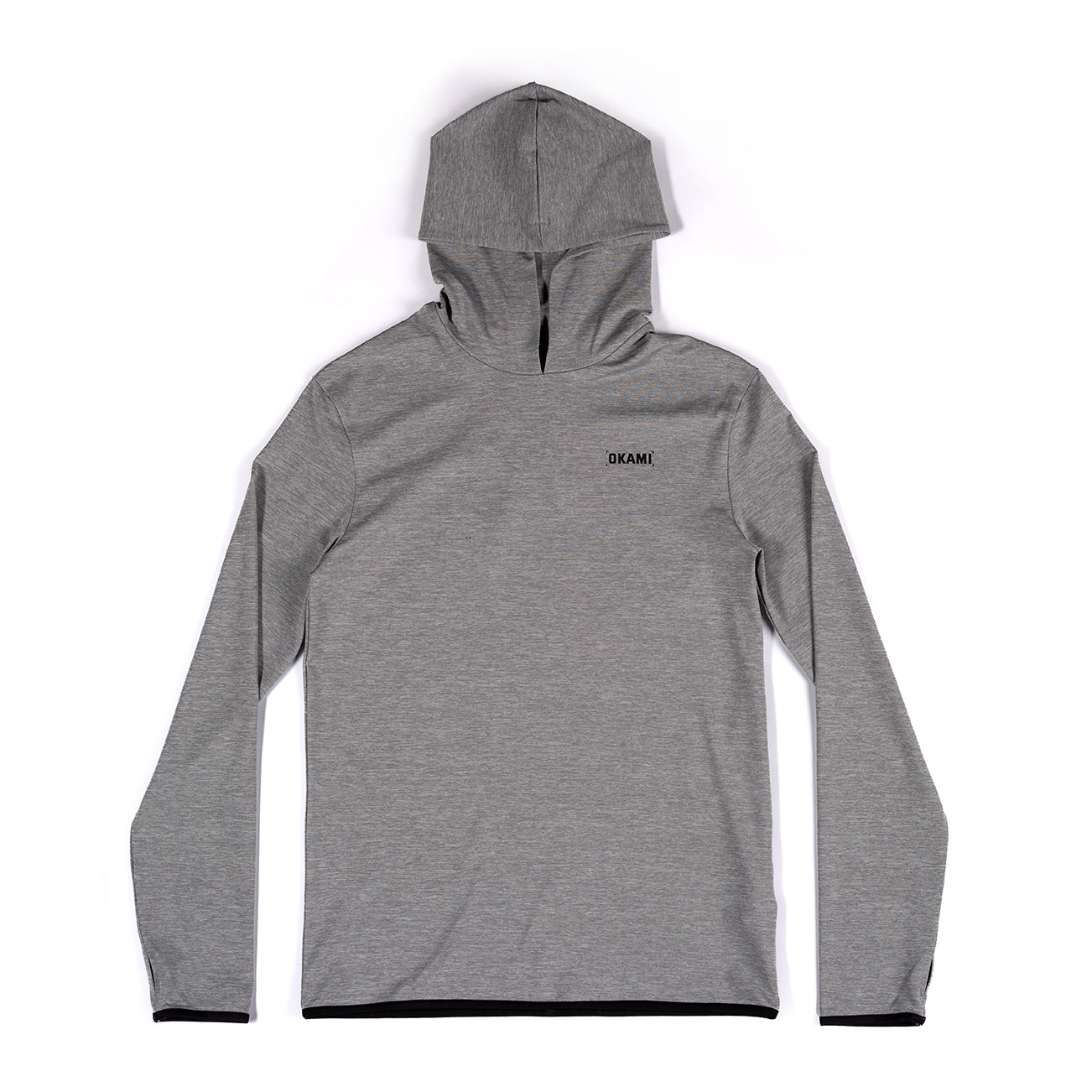 Process LS Top- Light Grey Space Dye - Okami Sport