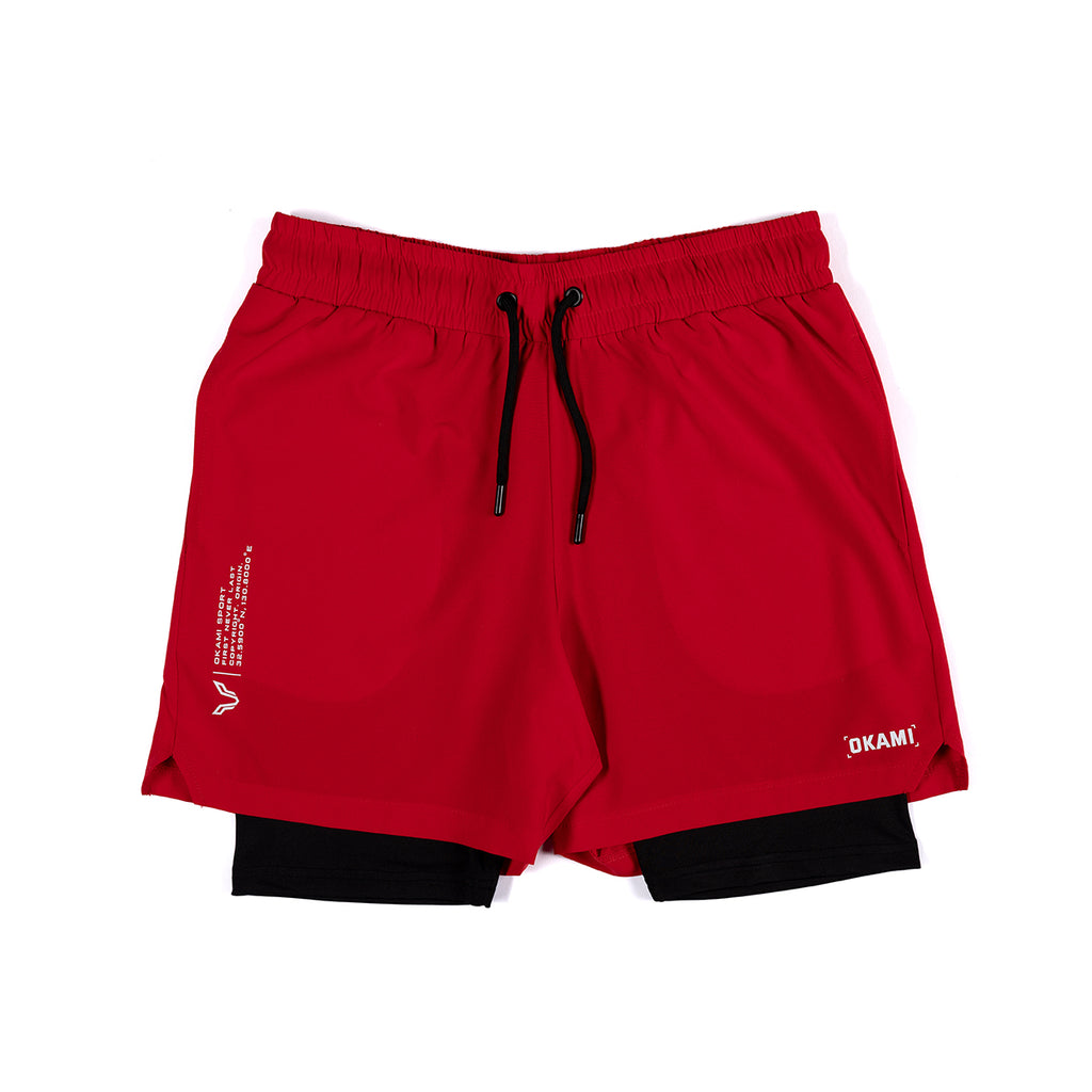 Summit 7 inch Short – Red - Okami Sport